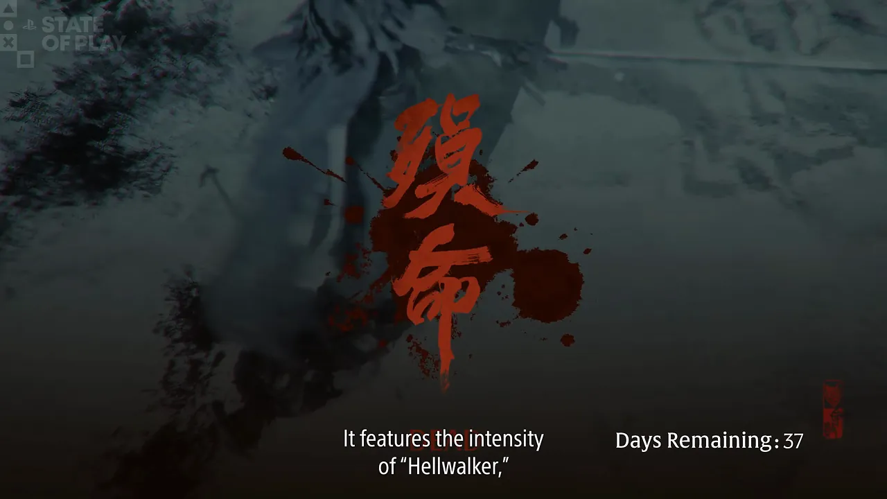 A defeat screen: large red brush strokes over a dark scene, with Days Remaining: 37 at the right.