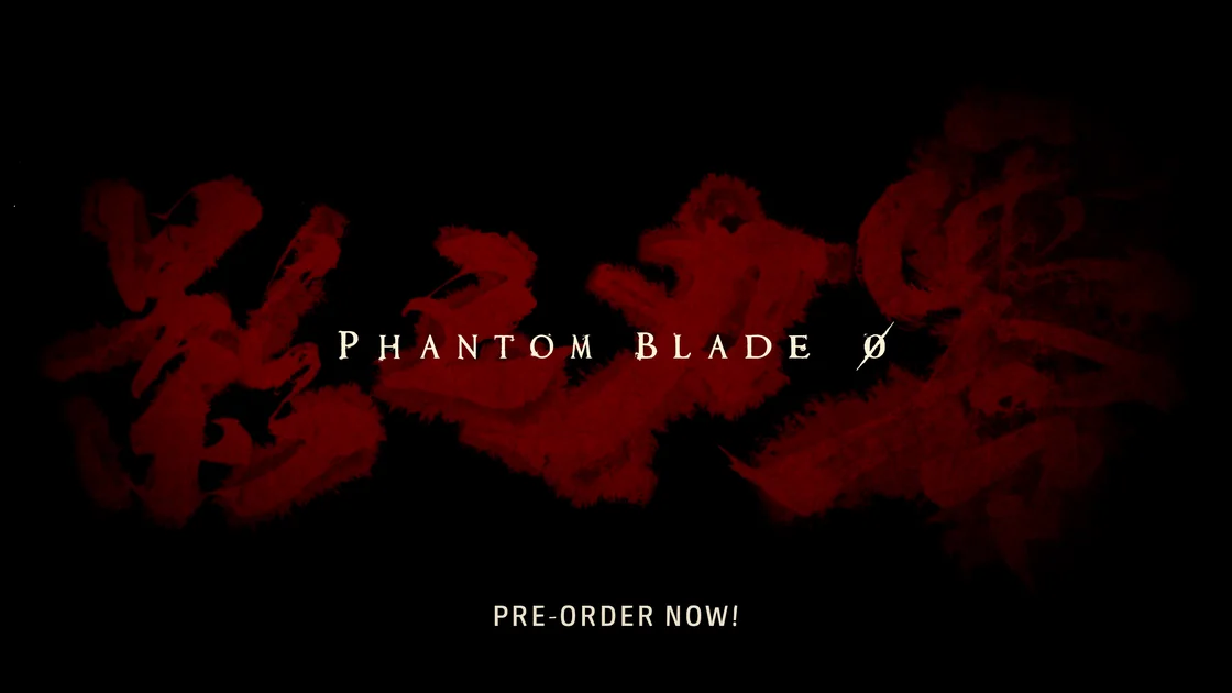 Red Chinese calligraphy behind the English logo on black, with PRE-ORDER NOW! below.